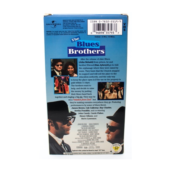 Vintage Blues Brothers VHS Comedy Movie - Picture 3 of 4